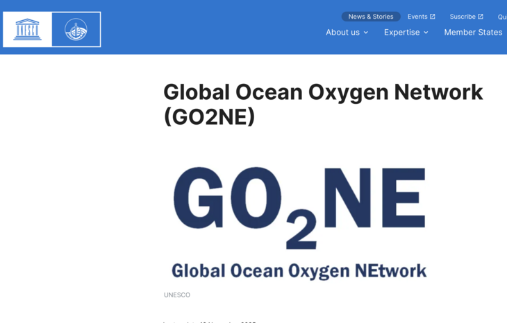 Webseite des Global Ocean Oxygen Network