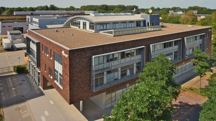 Das MARUM-Hauptgebäude aus der Vogelperspektive